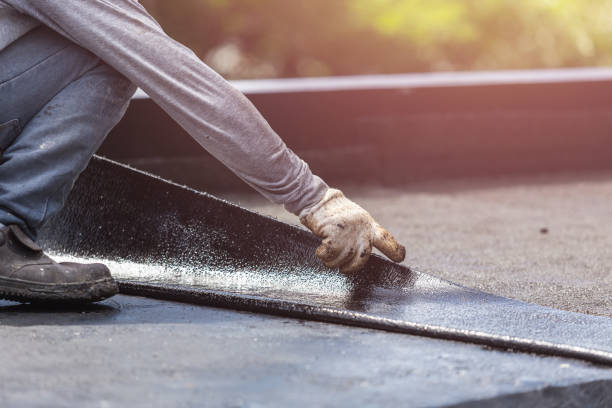 Professional Waterproofing technician working in Reading, MI
